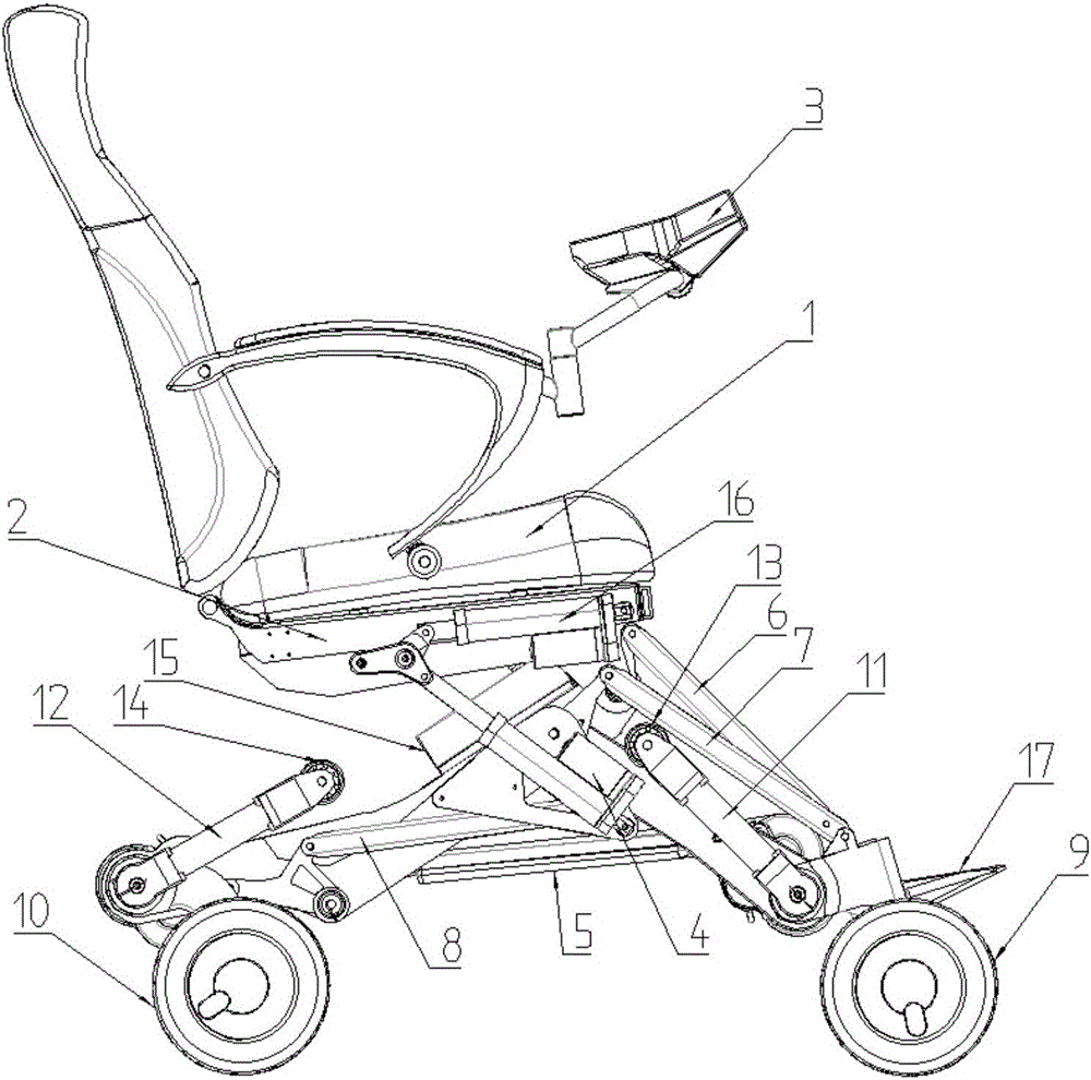 Continuous jumping type step climbing robot and step adaptive climbing method