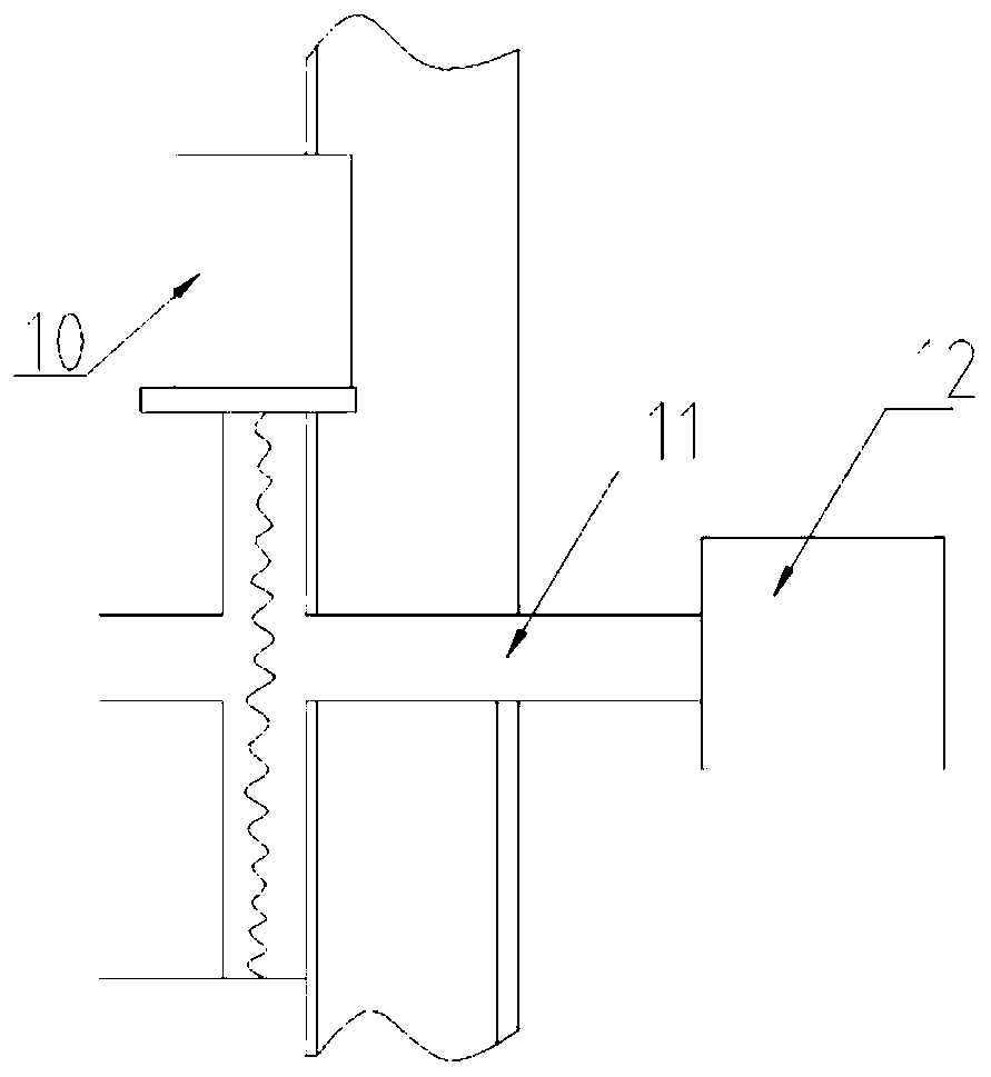 Measuring device for thermal conductivity of rock under high temperature and high pressure conditions