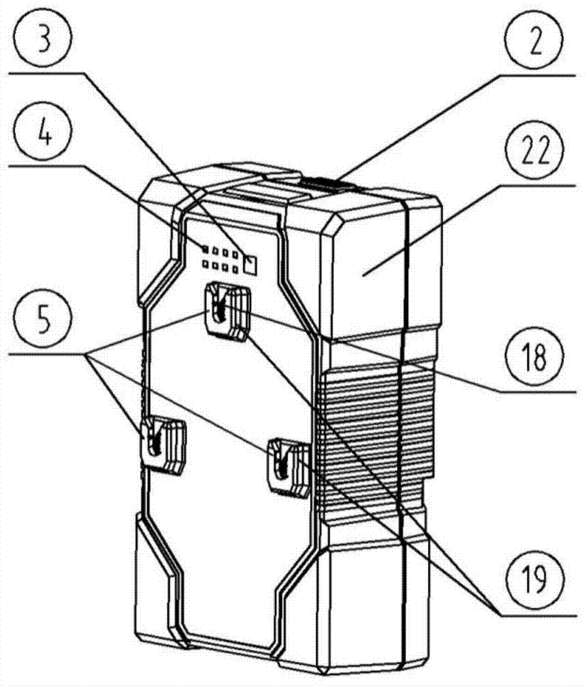 A combined camera battery cascade control circuit and cascade control method