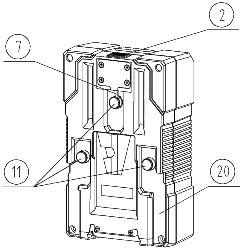 A combined camera battery cascade control circuit and cascade control method