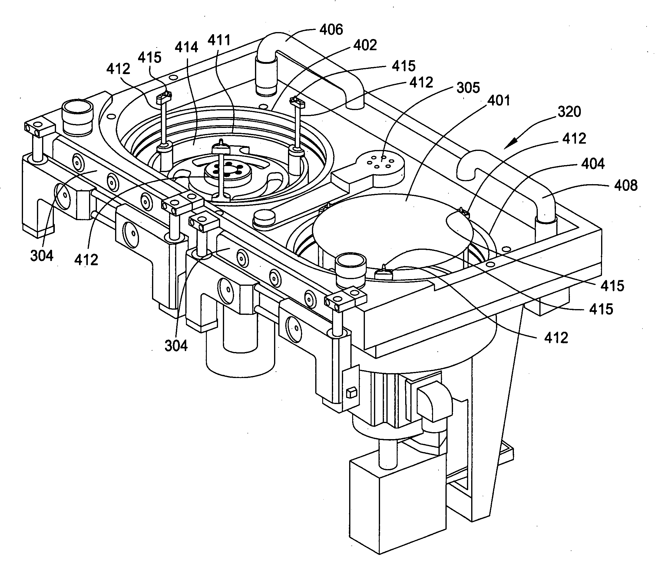 Apparatus for electroless deposition of metals onto semiconductor substrates