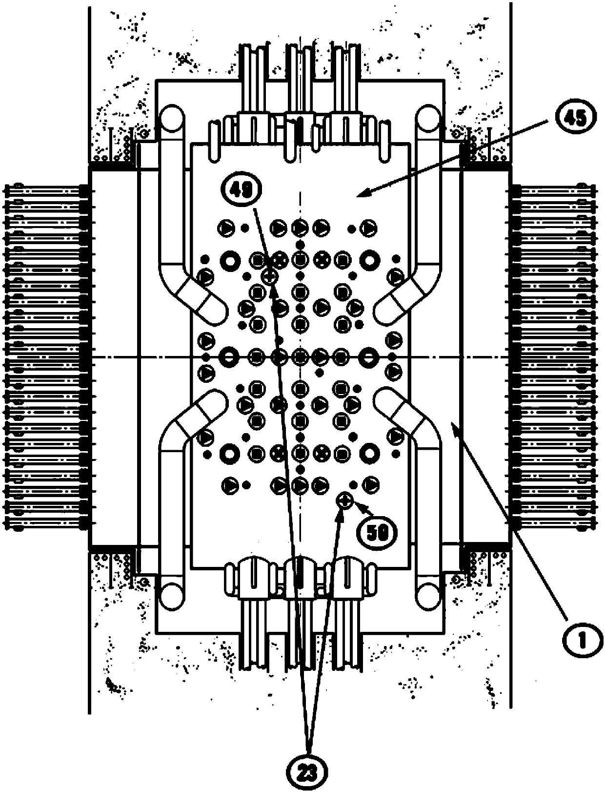 Method of producing radioisotopes using a heavy water type nuclear power plant