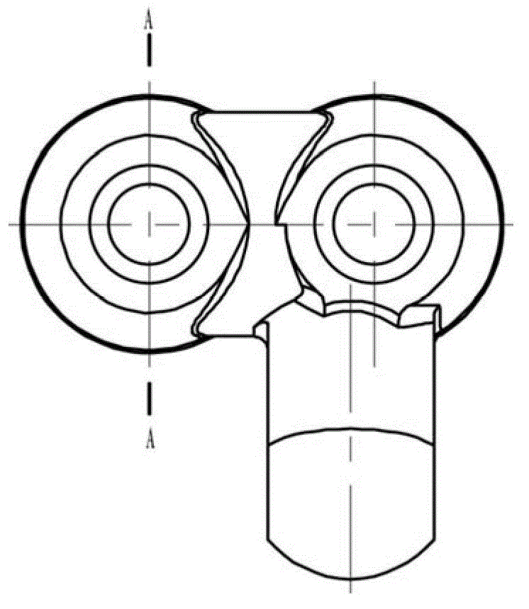 Duplex pickaxe type cutting tooth holder of drum shearer