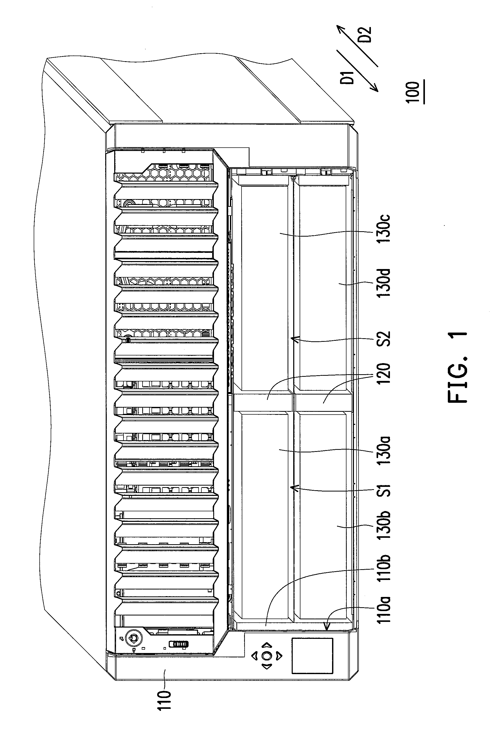 Server and partition thereof