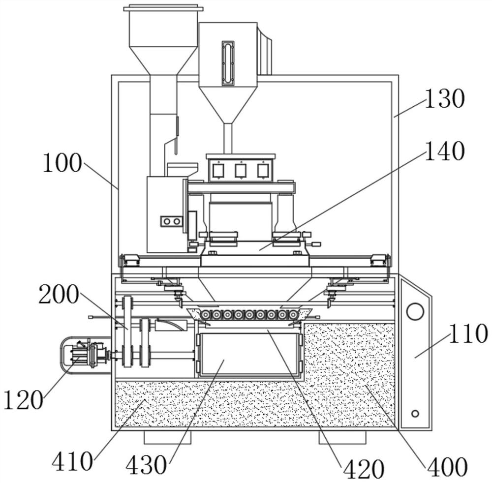 Novel efficient capsule filling machine with pharmaceutical powder rapid recovery structure