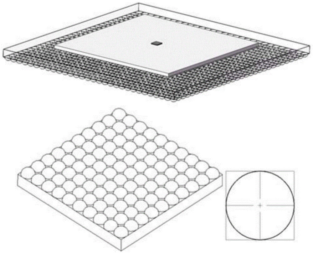 Heat-dissipating glass bottom plate of high-magnification concentrating photovoltaic power generation module receiver and preparation method thereof