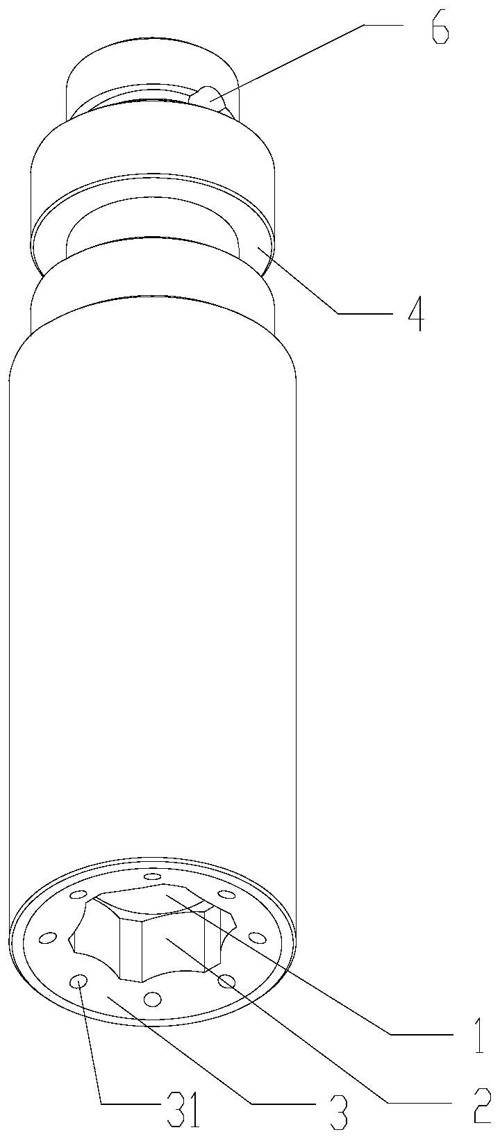 Sleeve, automatic locking device and locking method of nut