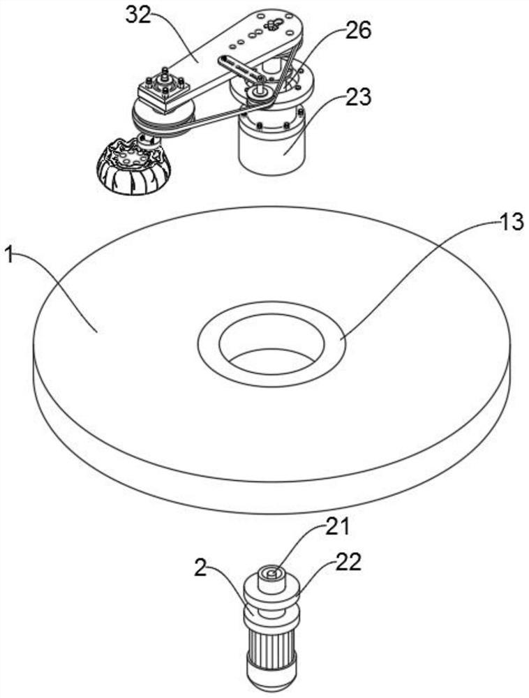 Mirror plate grinding device