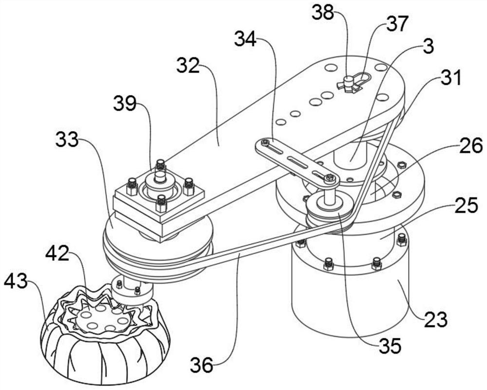 Mirror plate grinding device