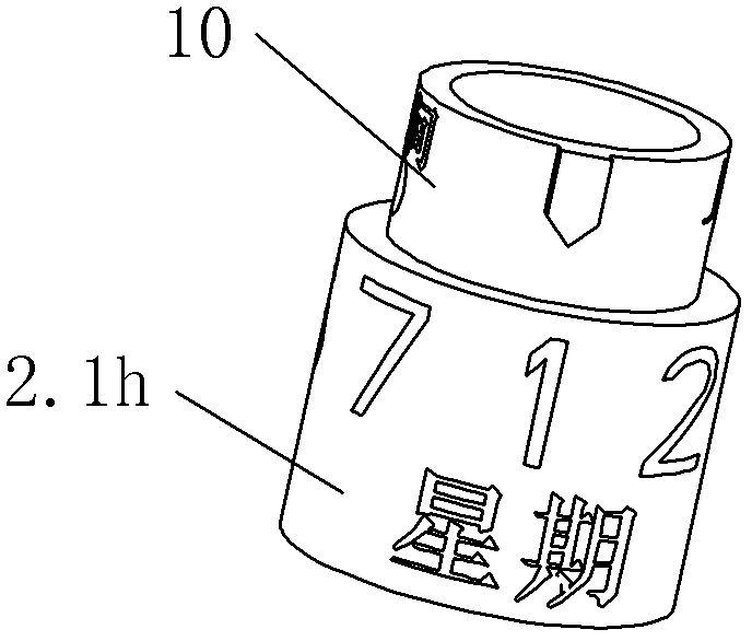 Indwelling medical device use start and end time drum recorder