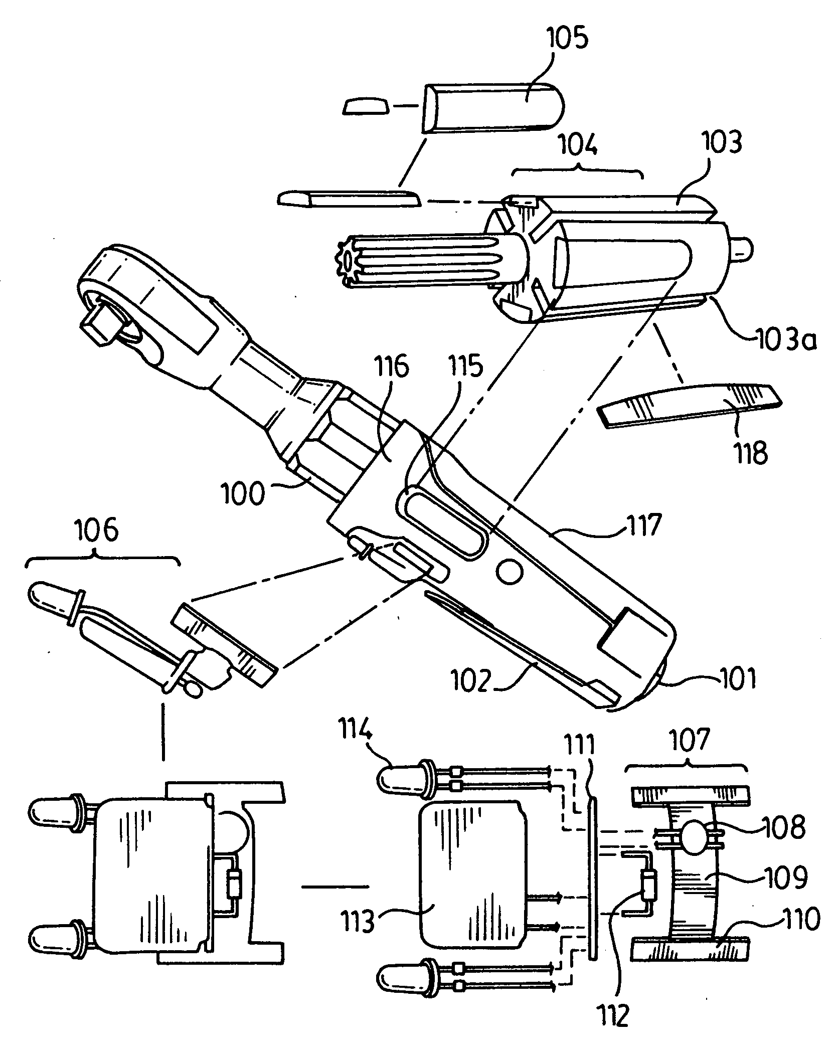 Pneumatic tool having integrated electricity generator with external stator