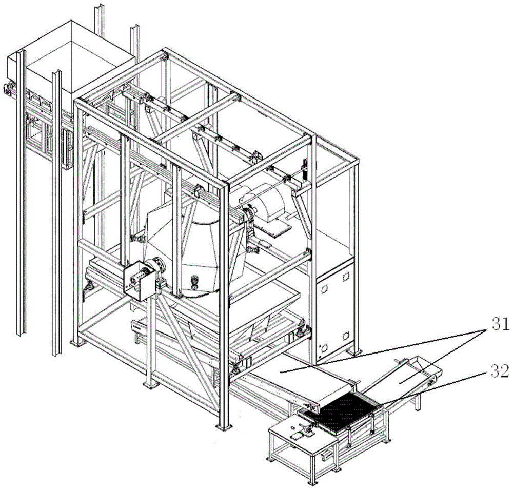 A powder automatic mixing device