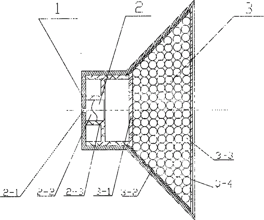 Modular turbulent crowd control bullet