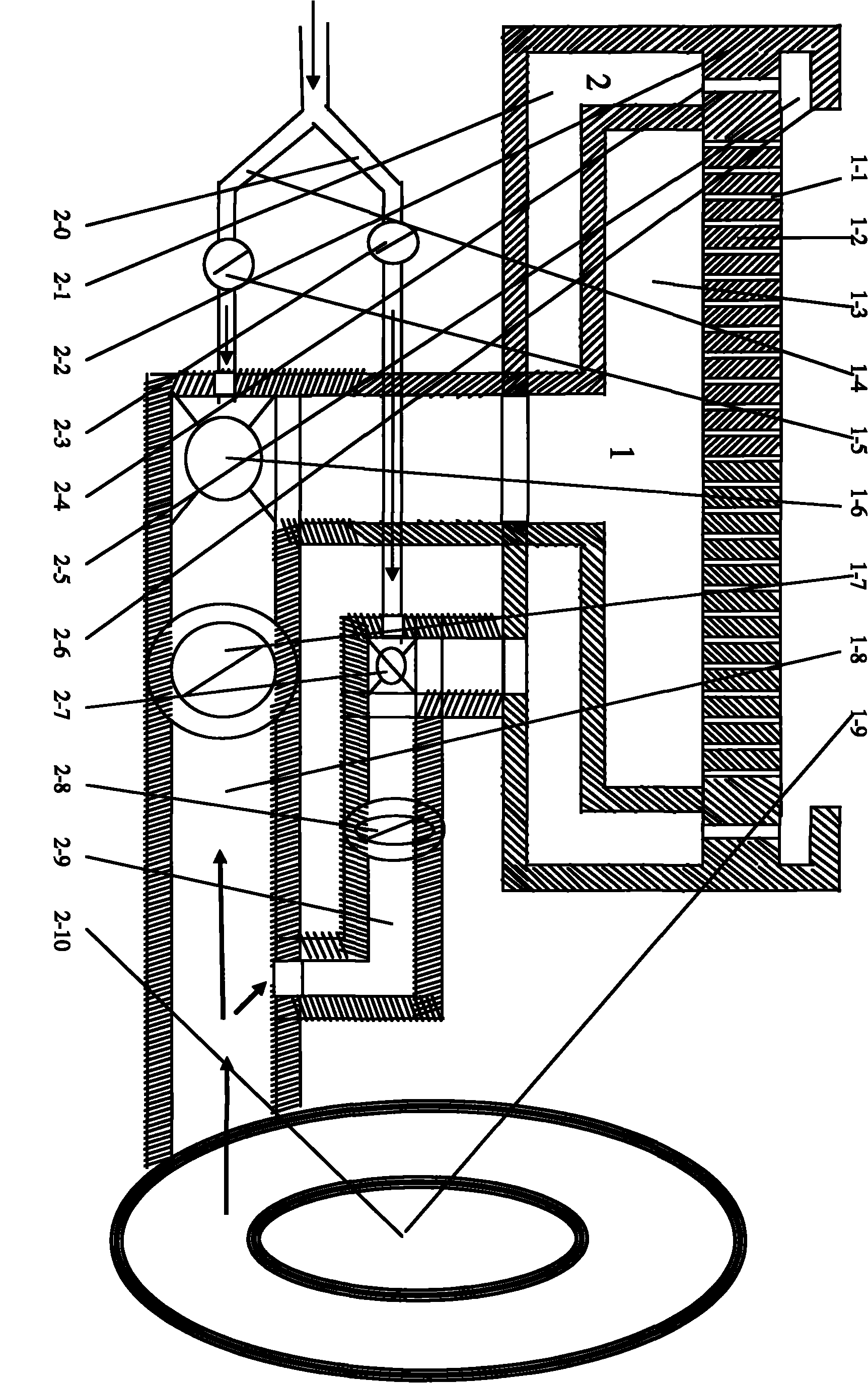 Burner consisting of partially premixed burner and completely premixed burner