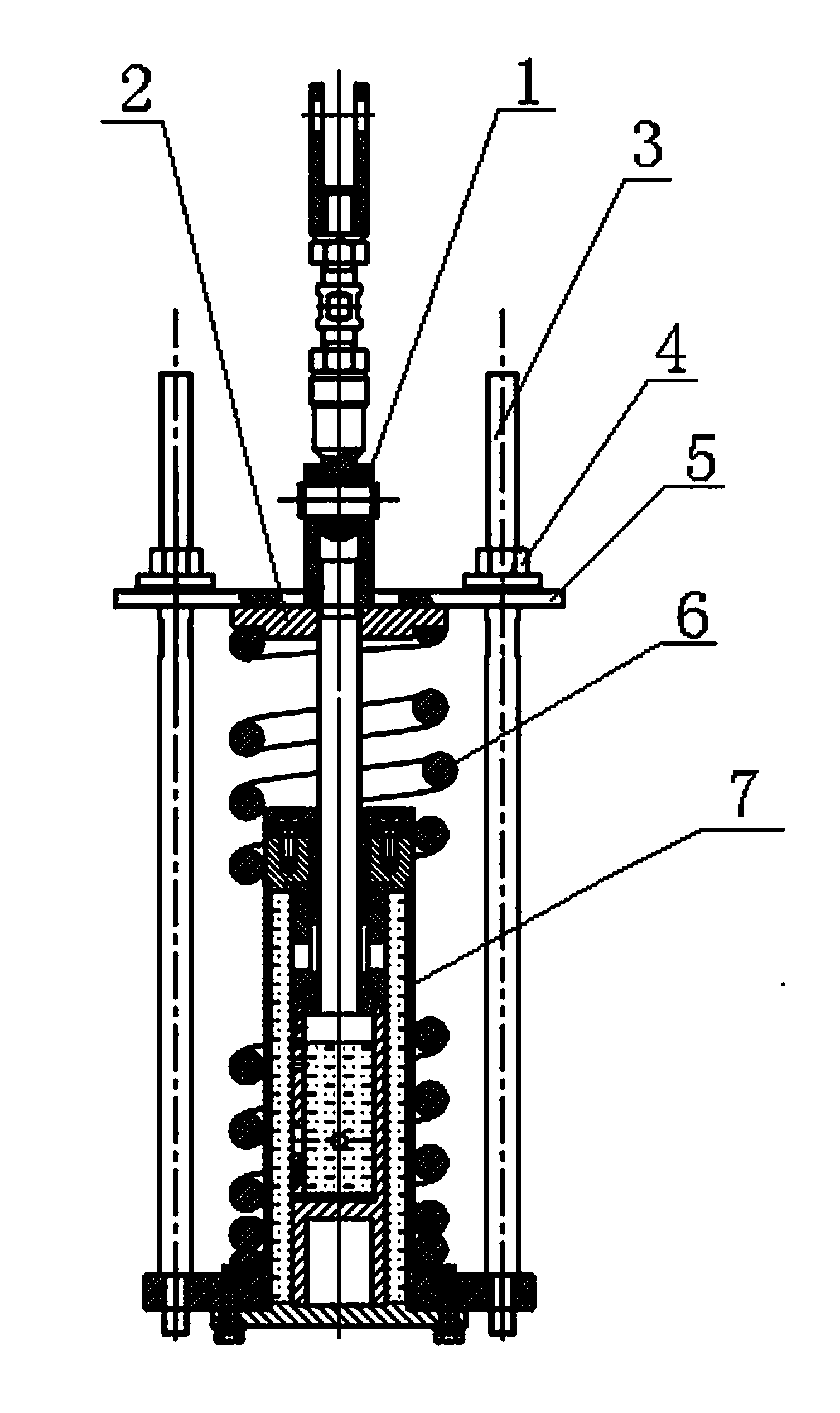 Tool for dismounting break-brake spring