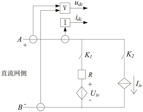 Inversion feedback type regeneration device simulation method suitable for power flow simulation calculation