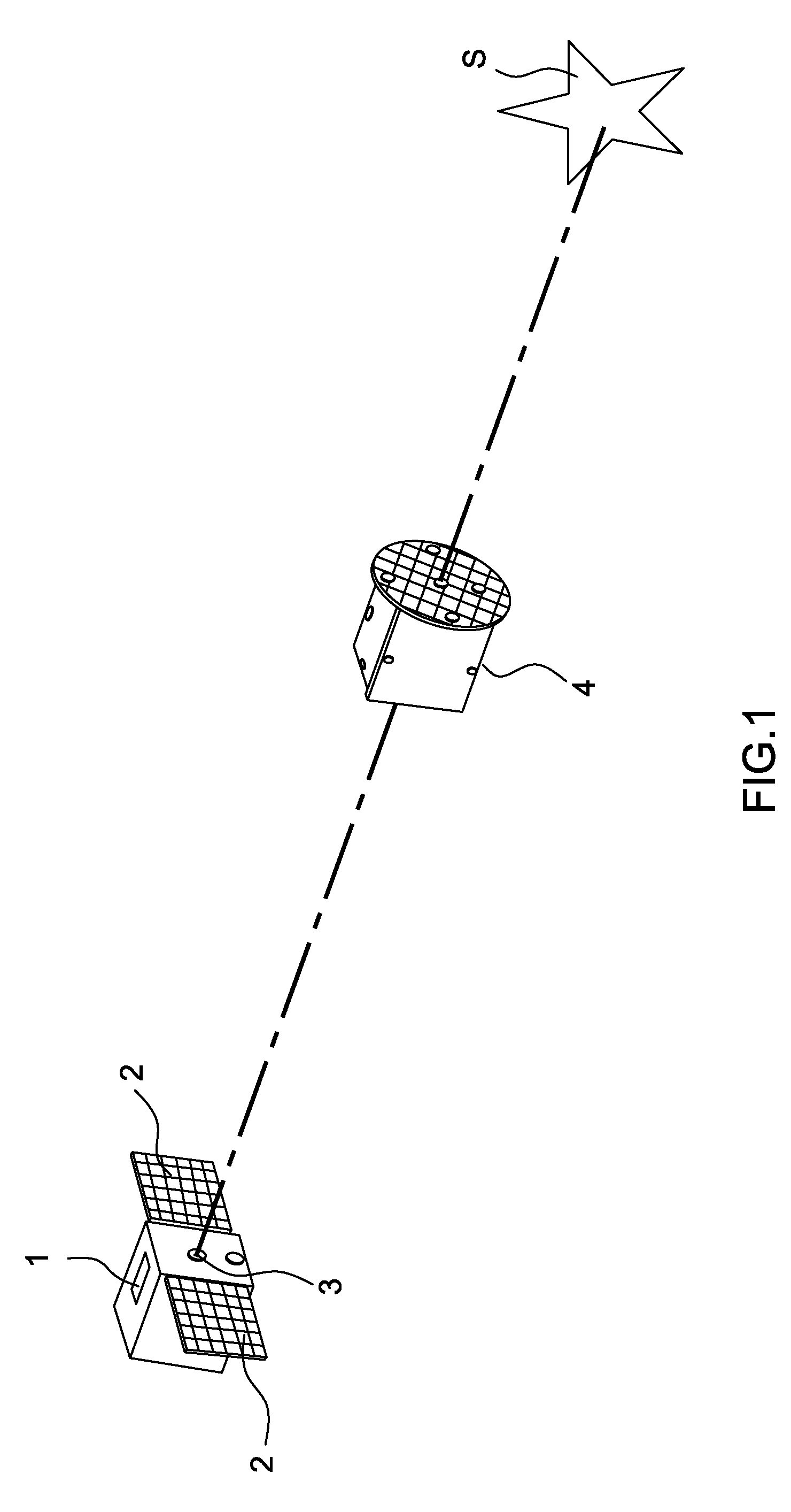 Formation flight device intended for a solar coronagraphy mission