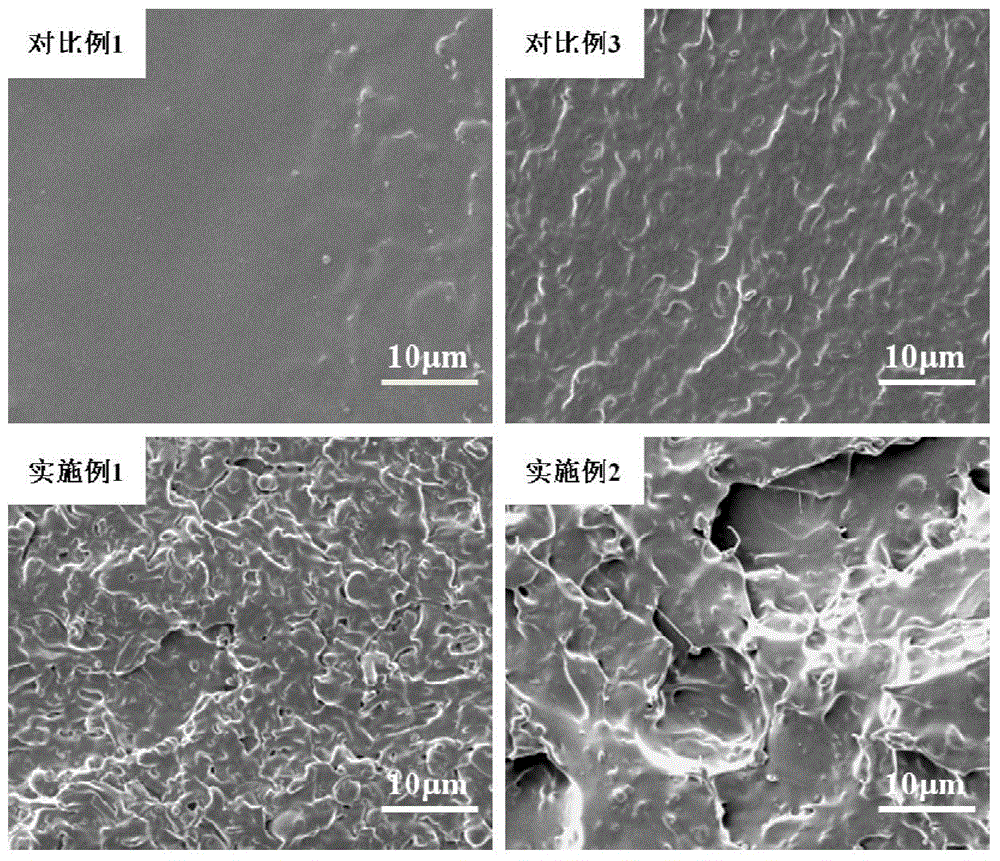 Reactive blending and toughening modified polylactic acid based composite material and preparation method thereof