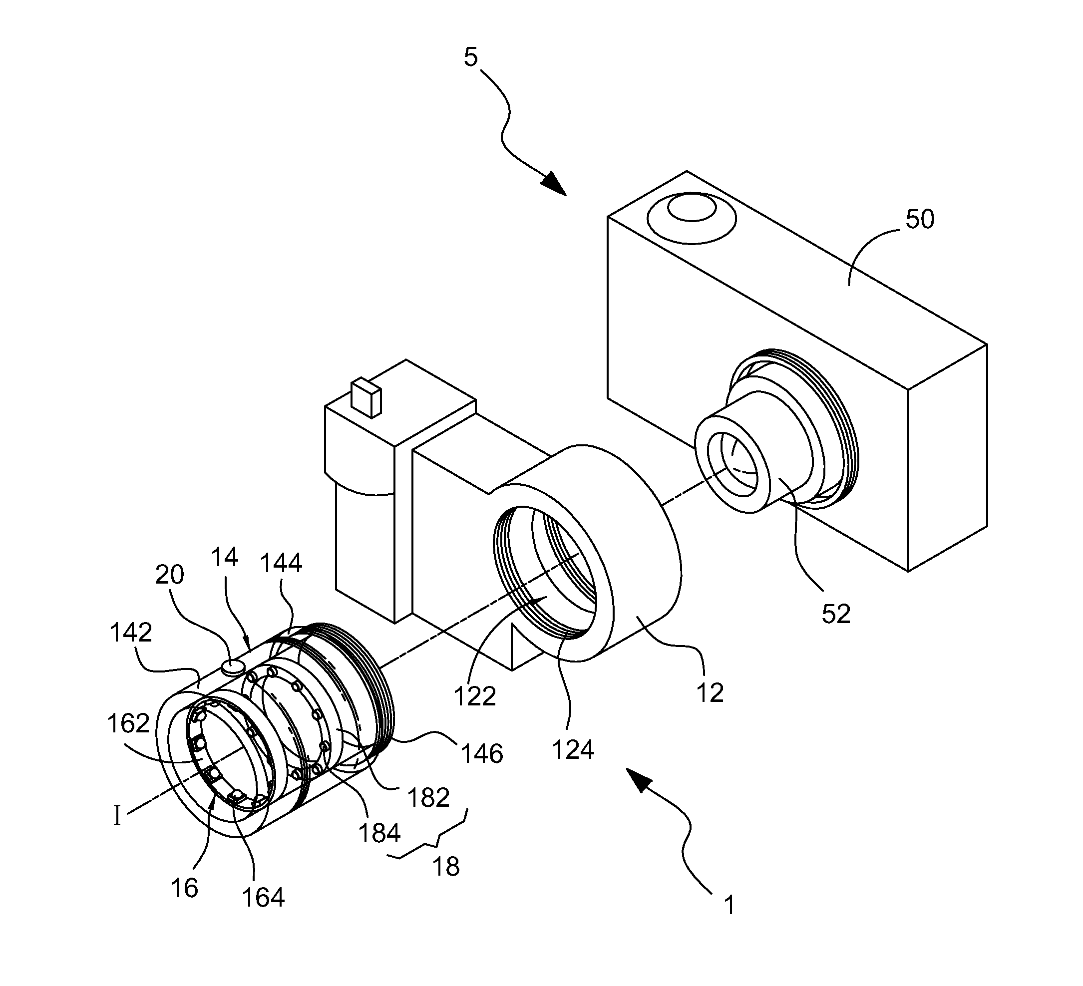 Short-range photographic light source module for use in image capture device and image capture device provided with same