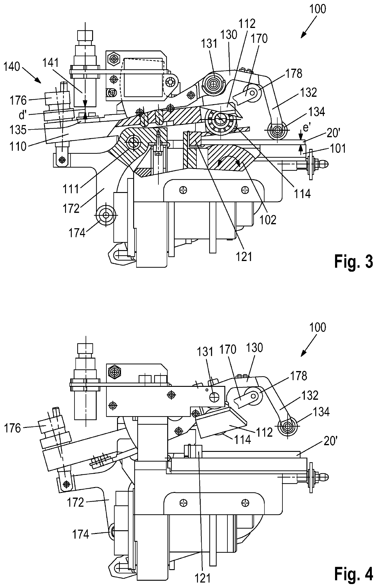 Detection system for detecting double sheets in a sheet element processing machine, and sheet element processing machine