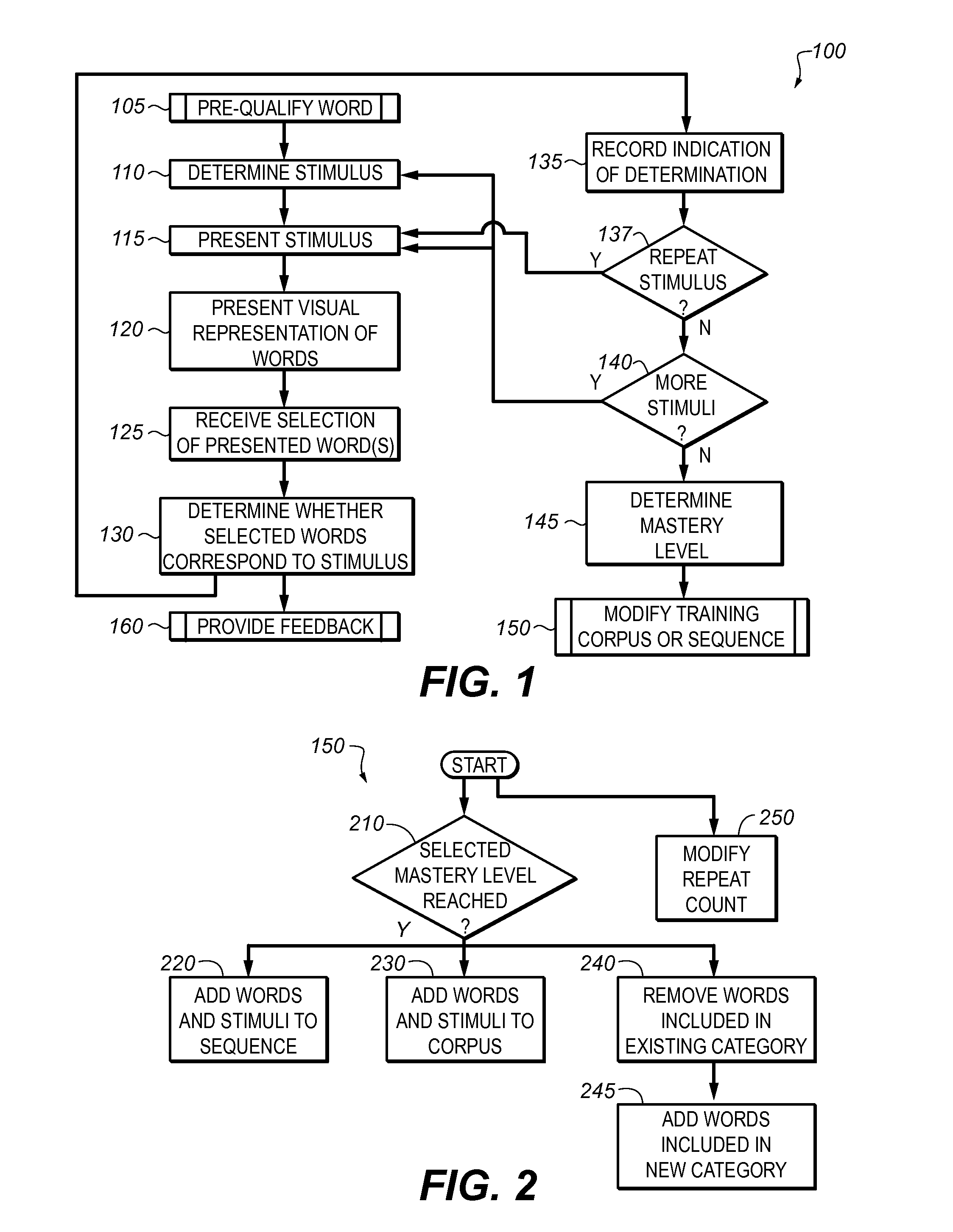 Generative language training using electronic display