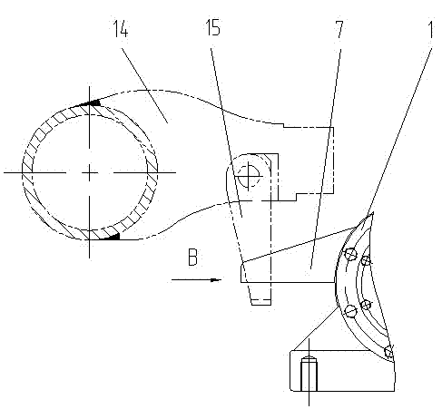 Box body of railway vehicle traveling gearbox