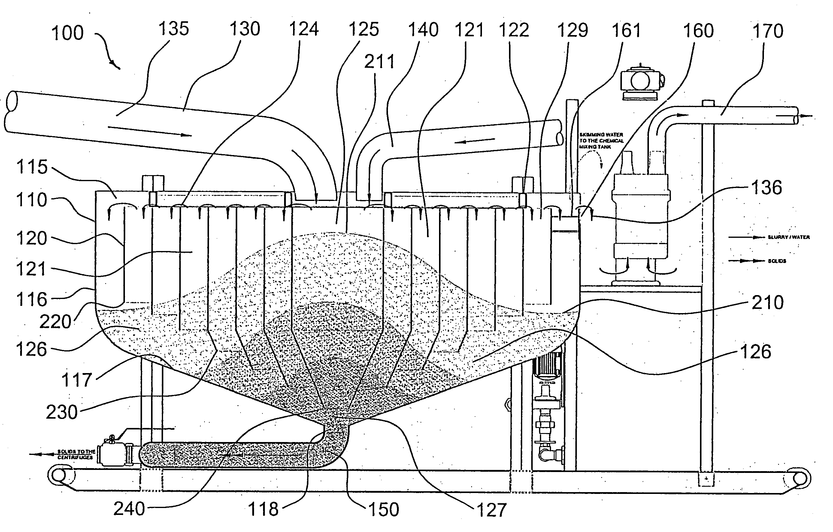 Method, system and apparatus for separating solids from drilling slurry