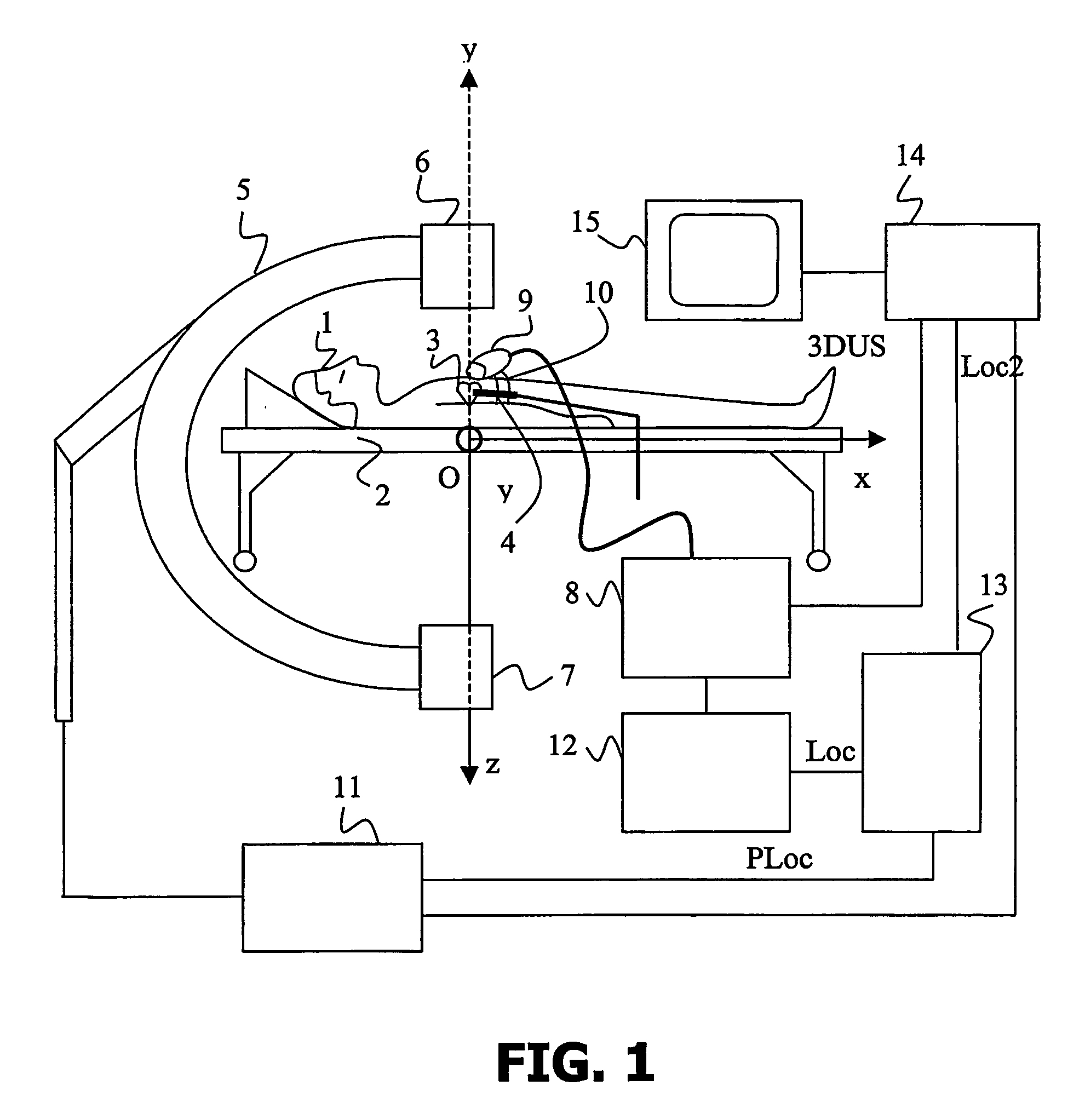 System for guiding a medical instrument in a patient body