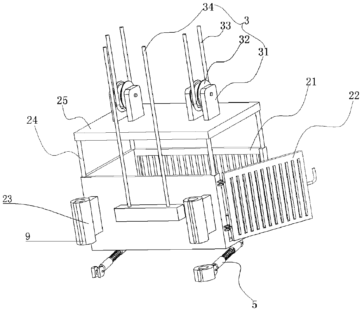 Lifting anti-falling operating platform for constructional engineering