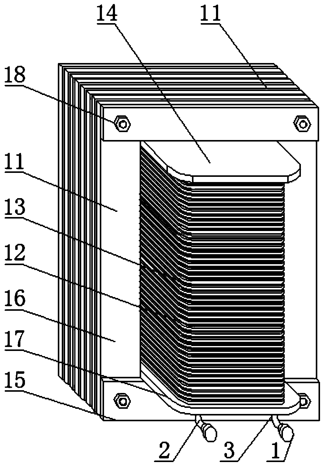 Firmly fixed transformer for general-purpose aeroplane