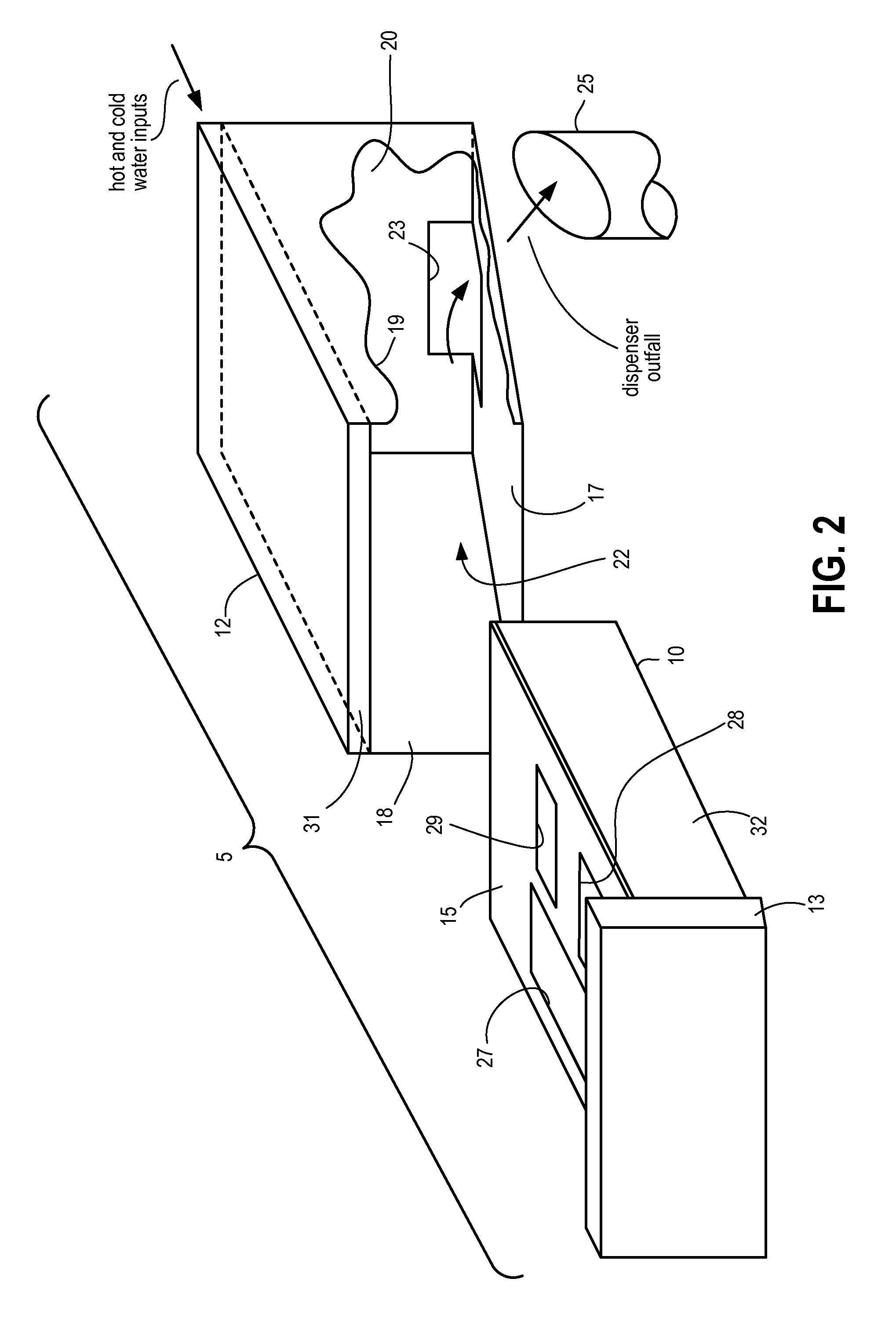 Sequenced Water Delivery in an Additive Dispenser