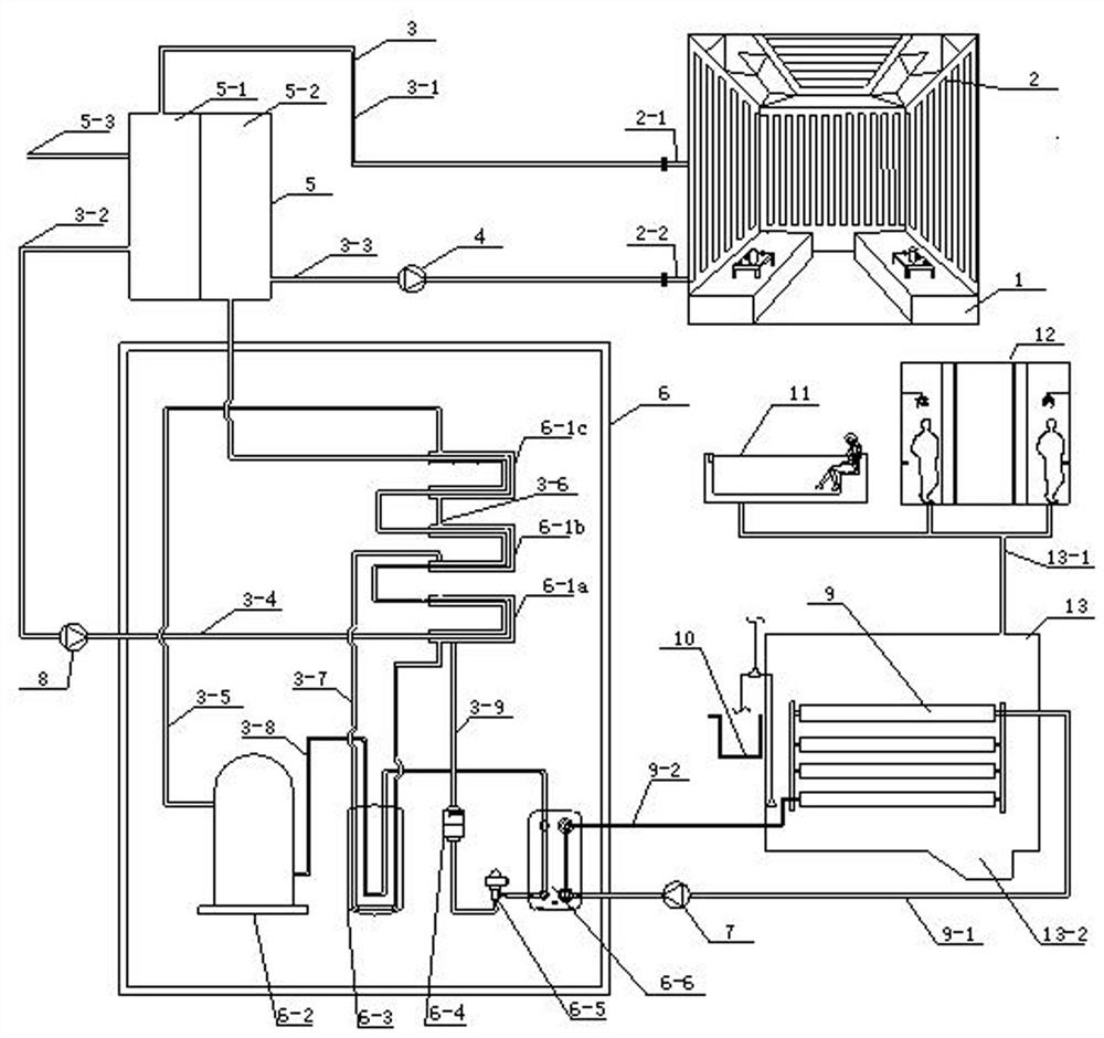 Khan steam room high temperature heat pump constant temperature supply system