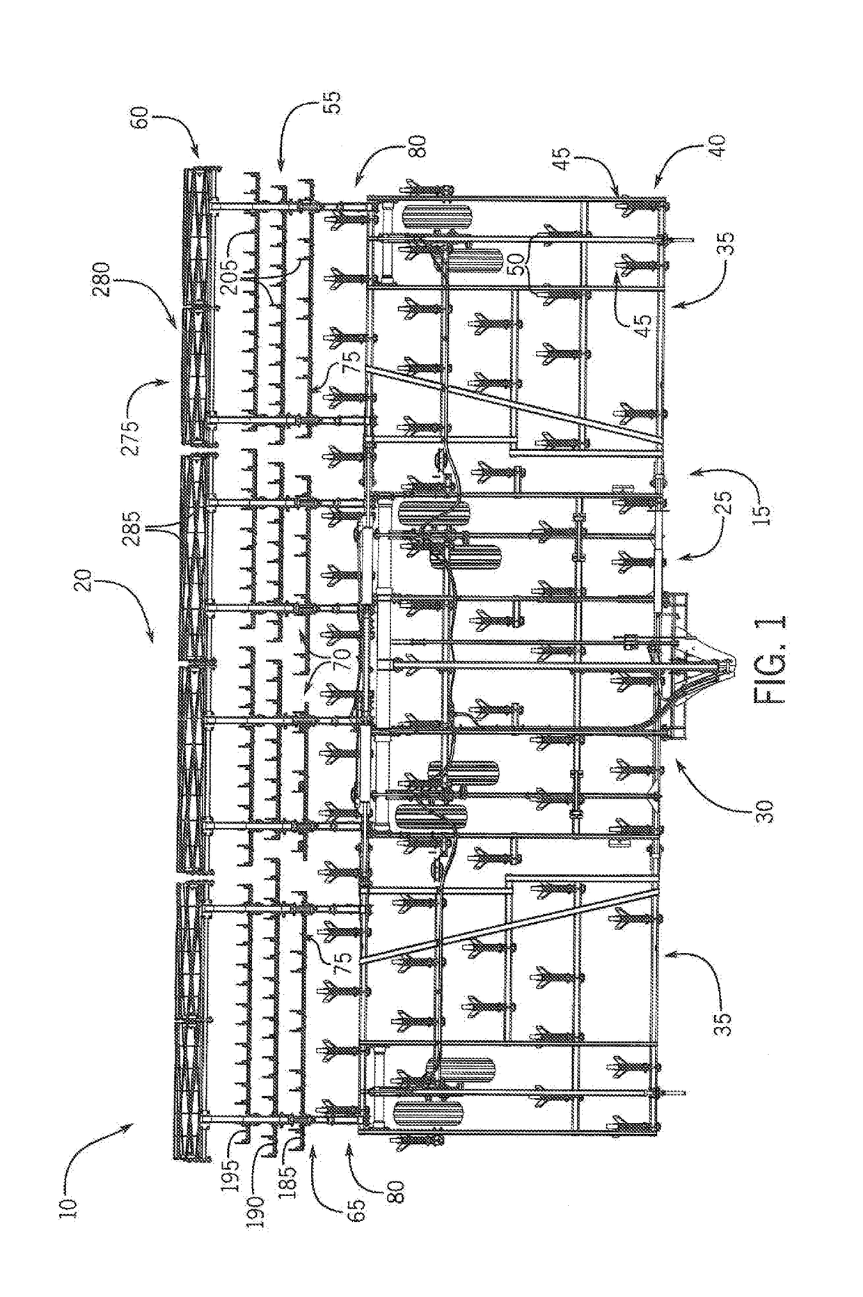 Electronic Sensor Assembly For Monitoring Smoothing Tools Of A Harrow