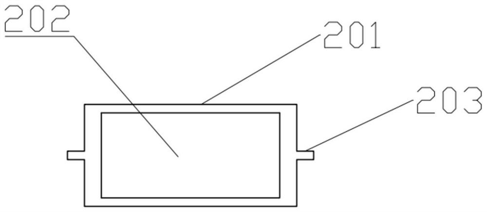 Double-sided express cabinet installation structure and installation method