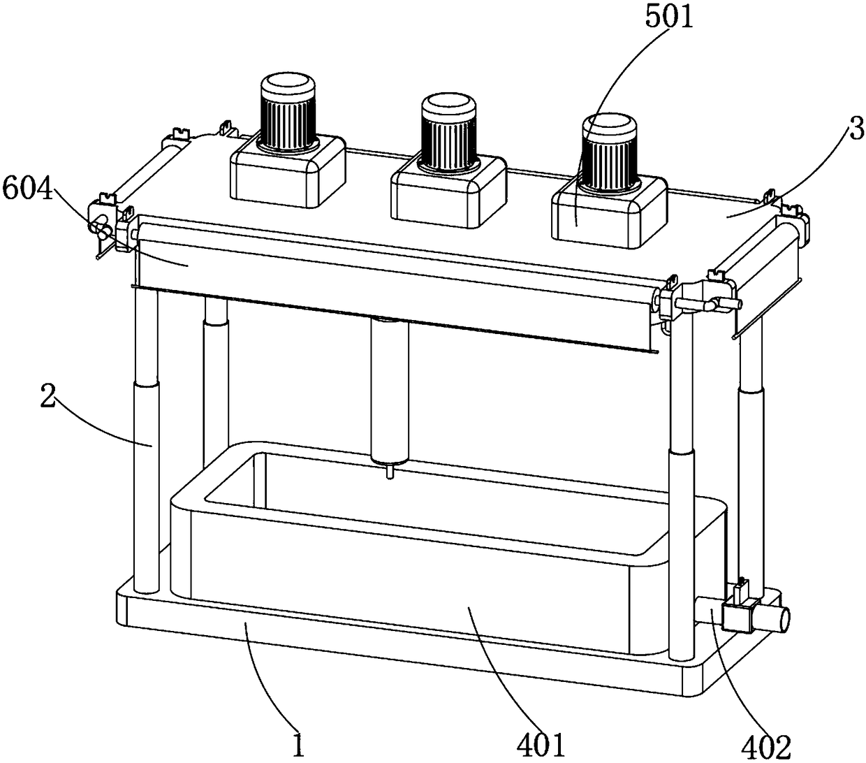 Chemical fiber cloth fabric suspension device