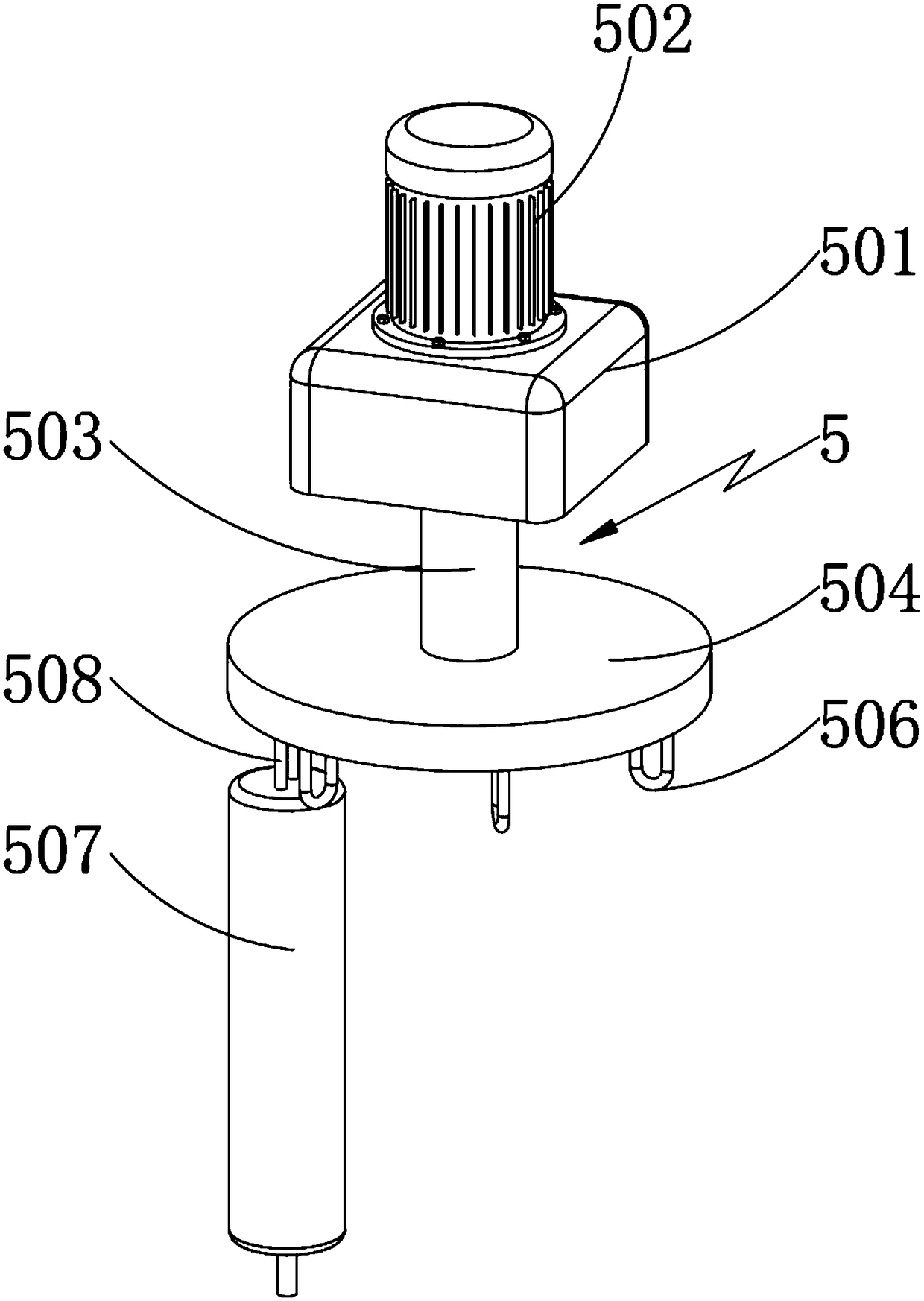 Chemical fiber cloth fabric suspension device