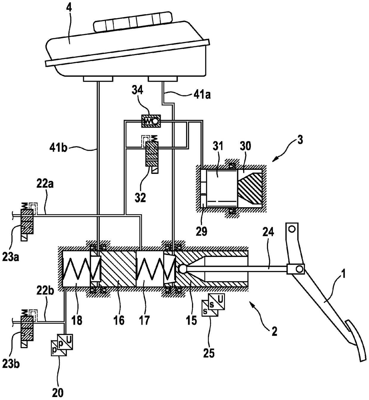 Method and braking system for providing tactile information to motor vehicle drivers