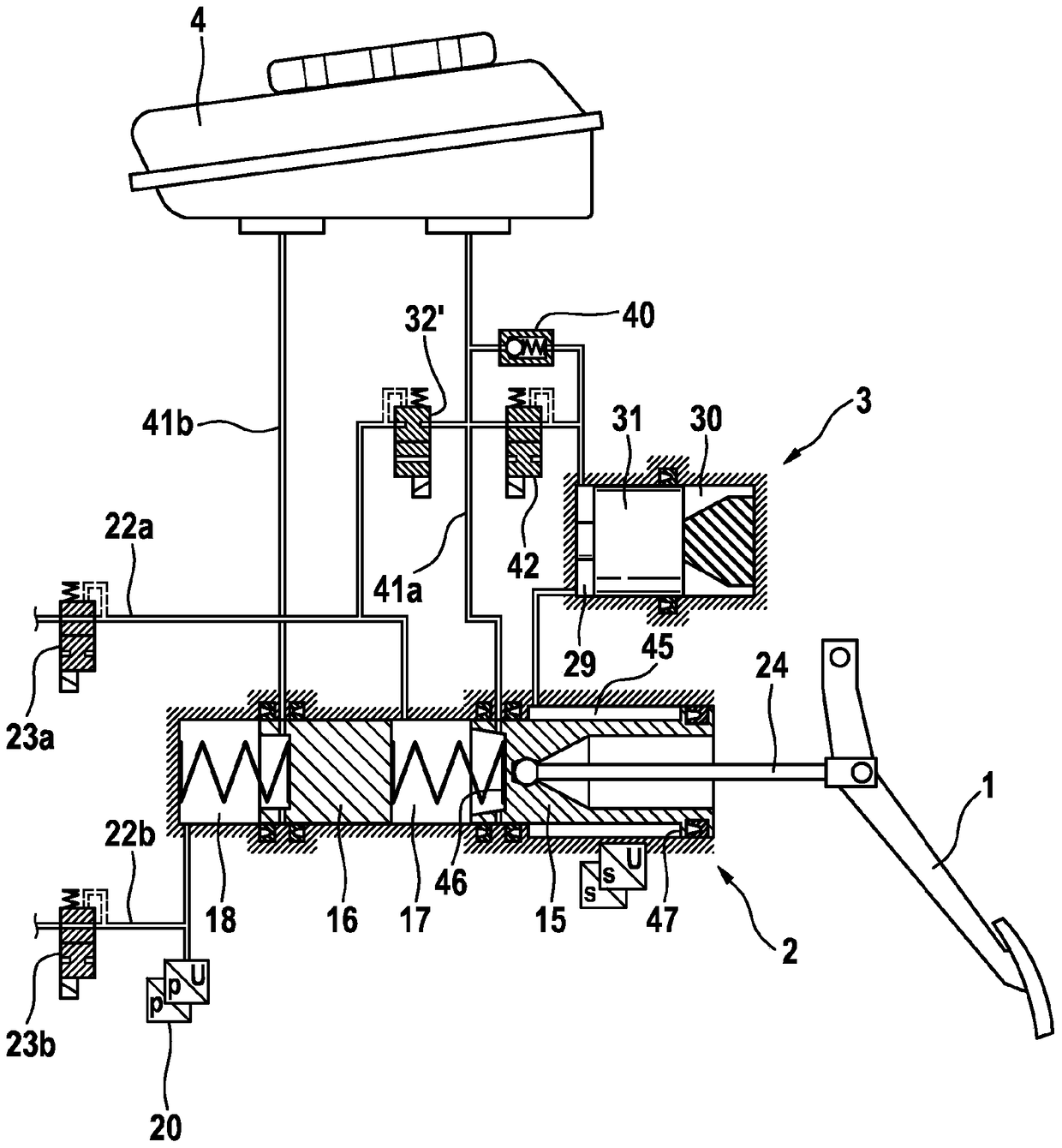 Method and braking system for providing tactile information to motor vehicle drivers