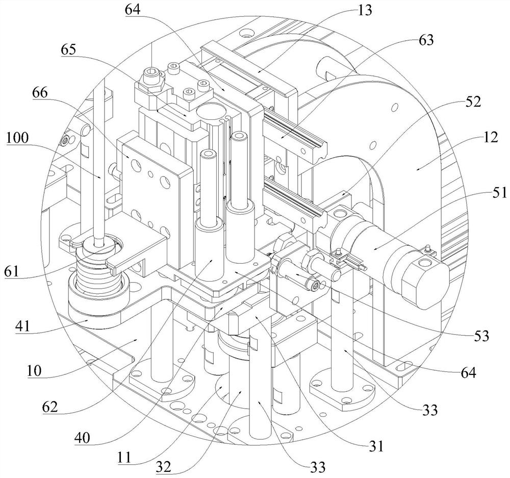 Assembling and disassembling equipment, system and method for liquid trap welding tool pull rod of thermal management system