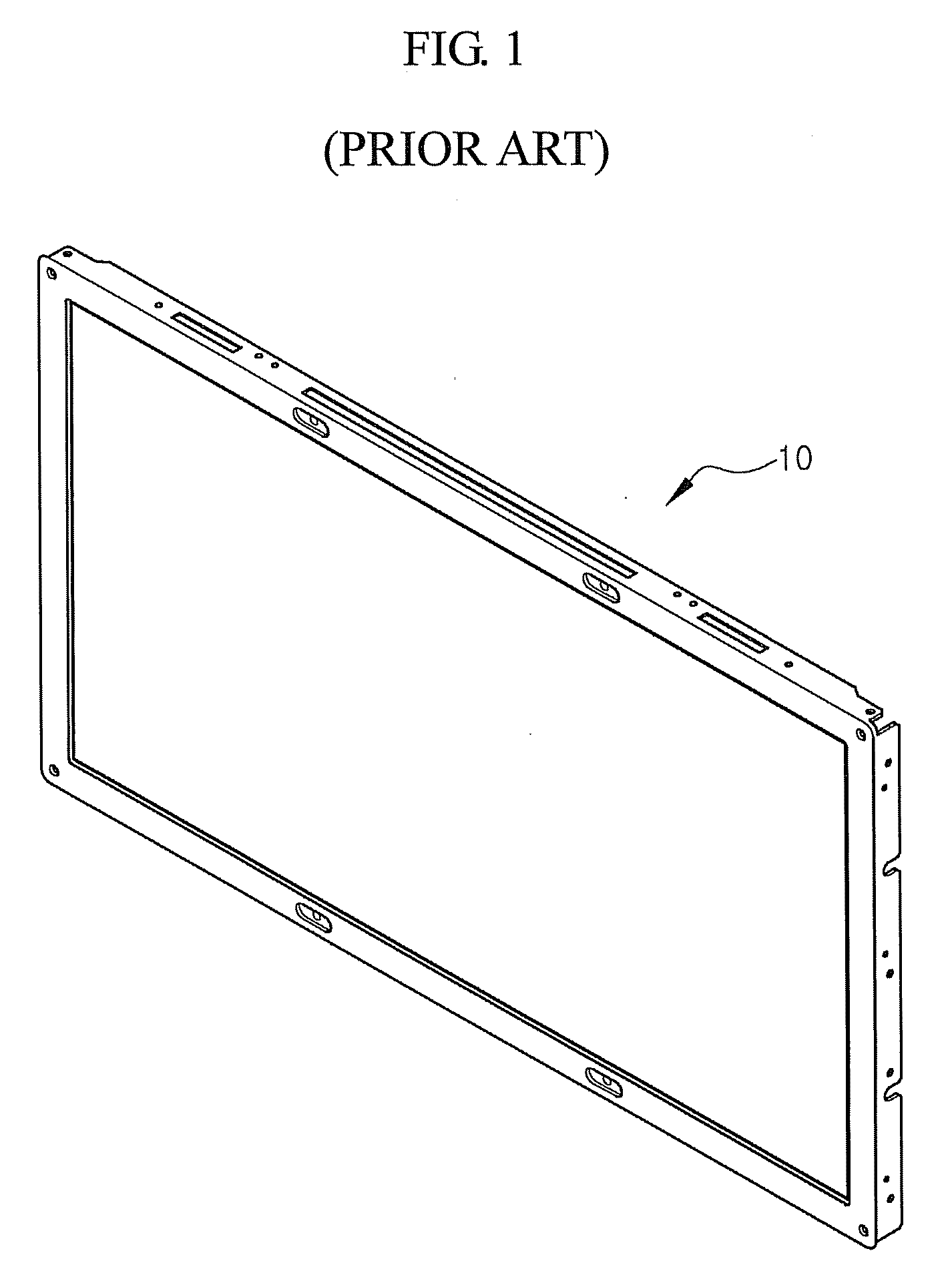 Separation type chassis and flat panel display having the same