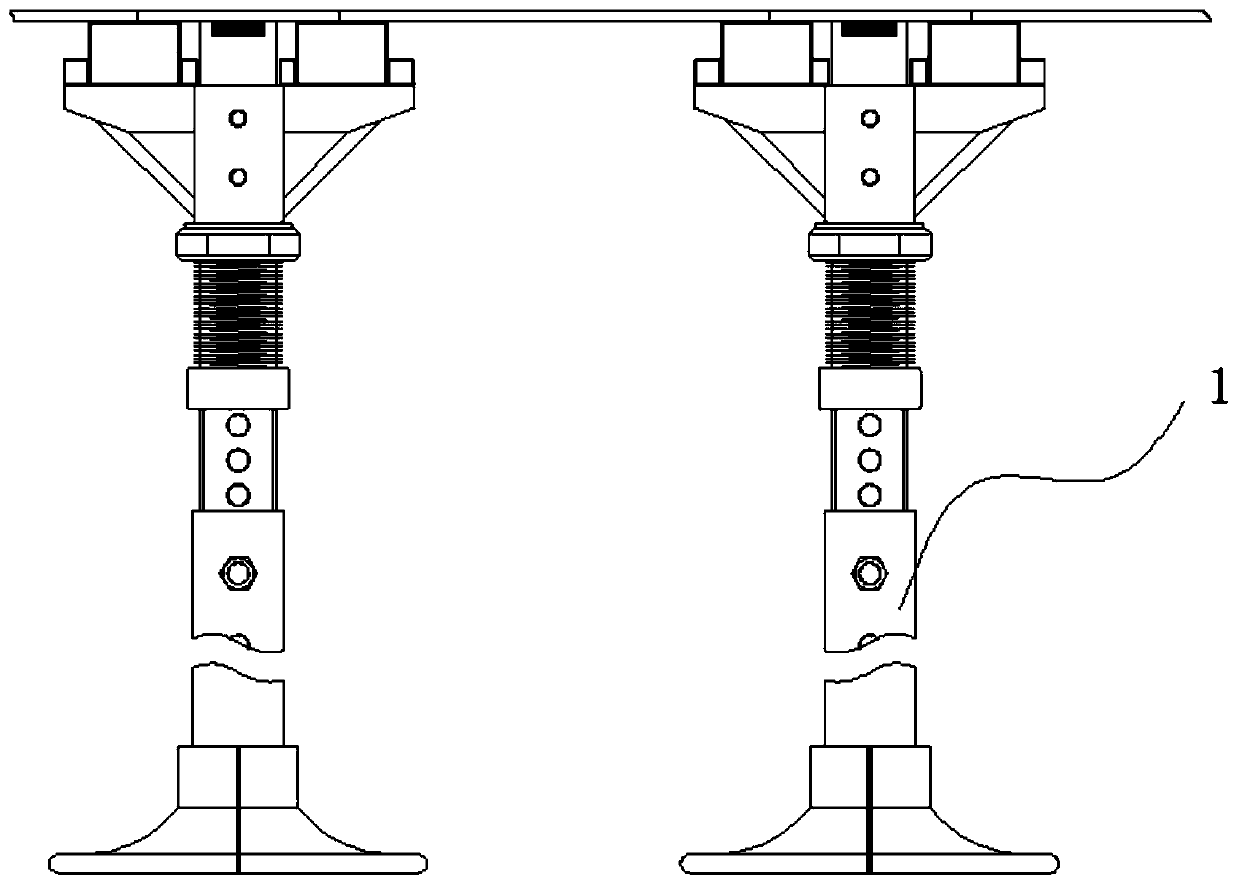 Support device for early-demolished formwork