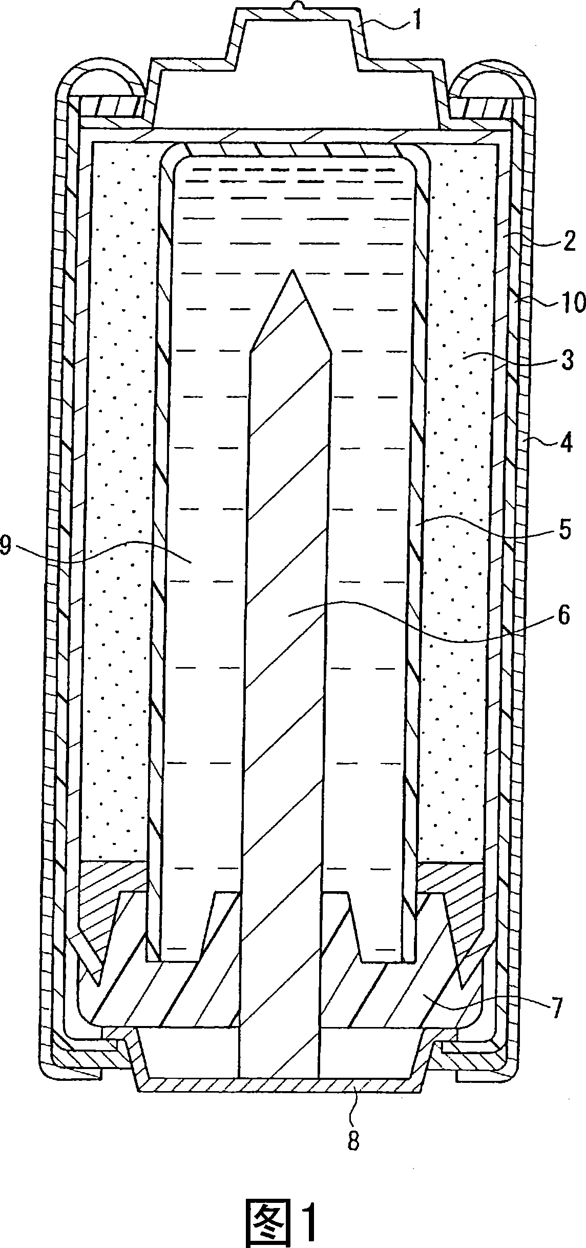 Thickener for alkaline battery and alkaline battery