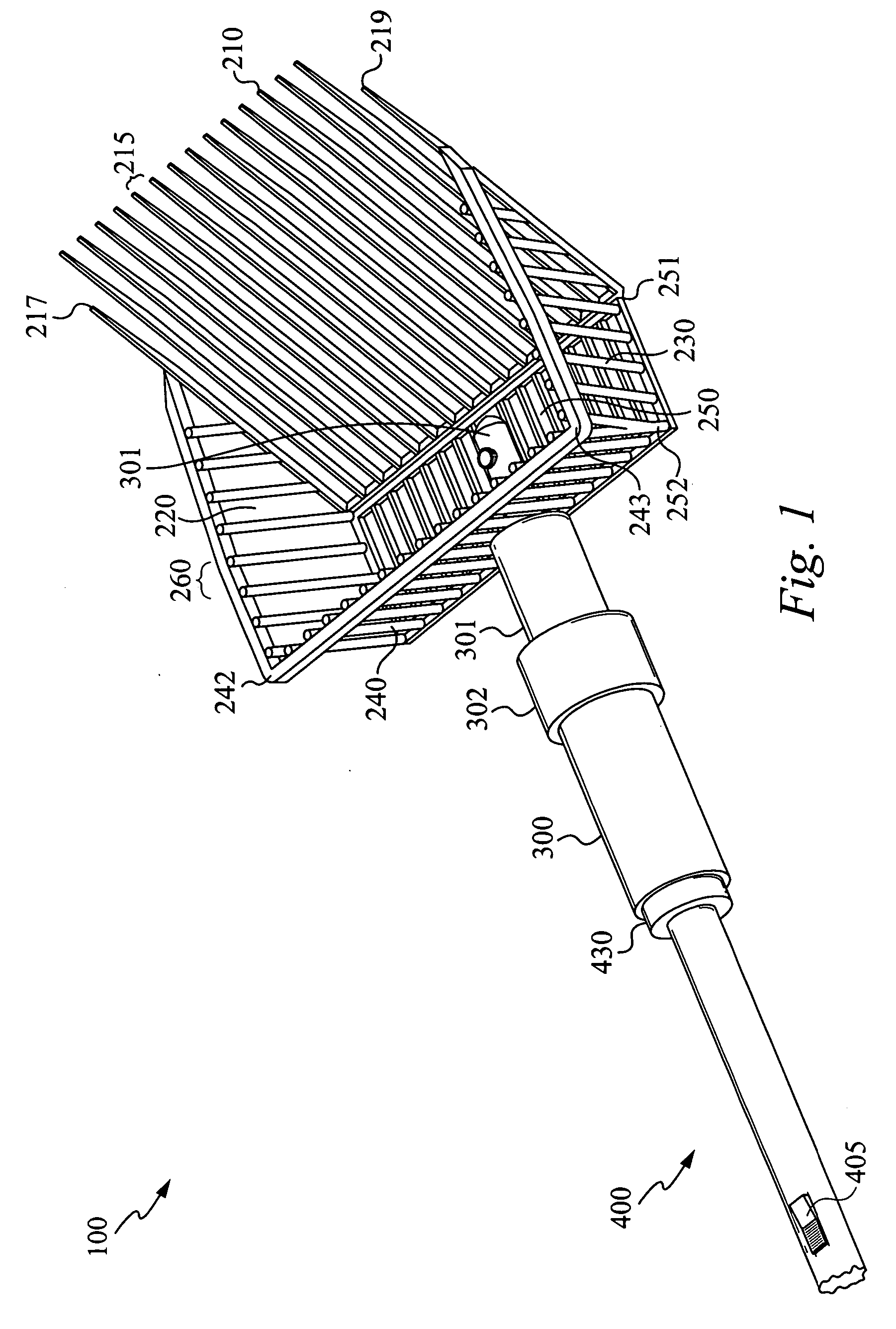 Vibrating scoop basket