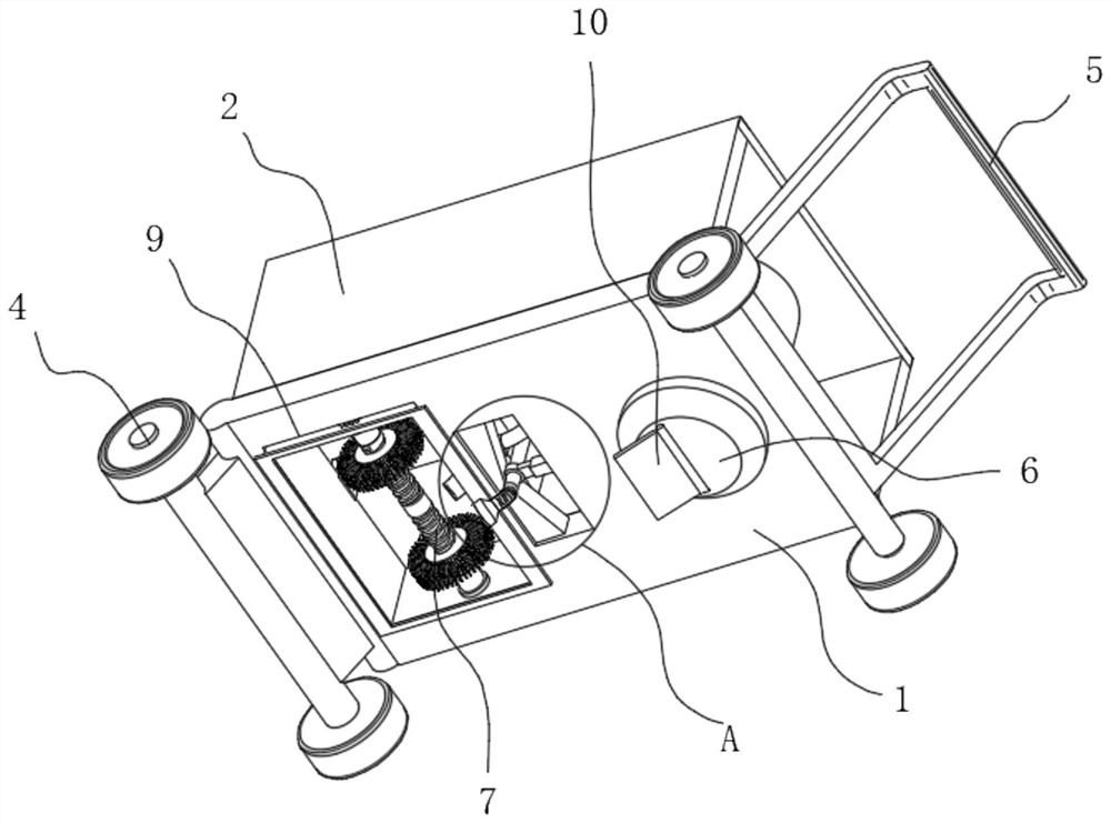 Efficient highway crack treatment device for highway engineering