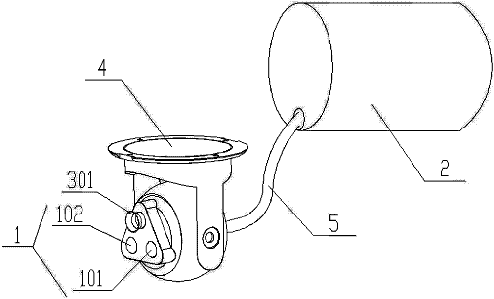 Oriented automated fire extinguishing module