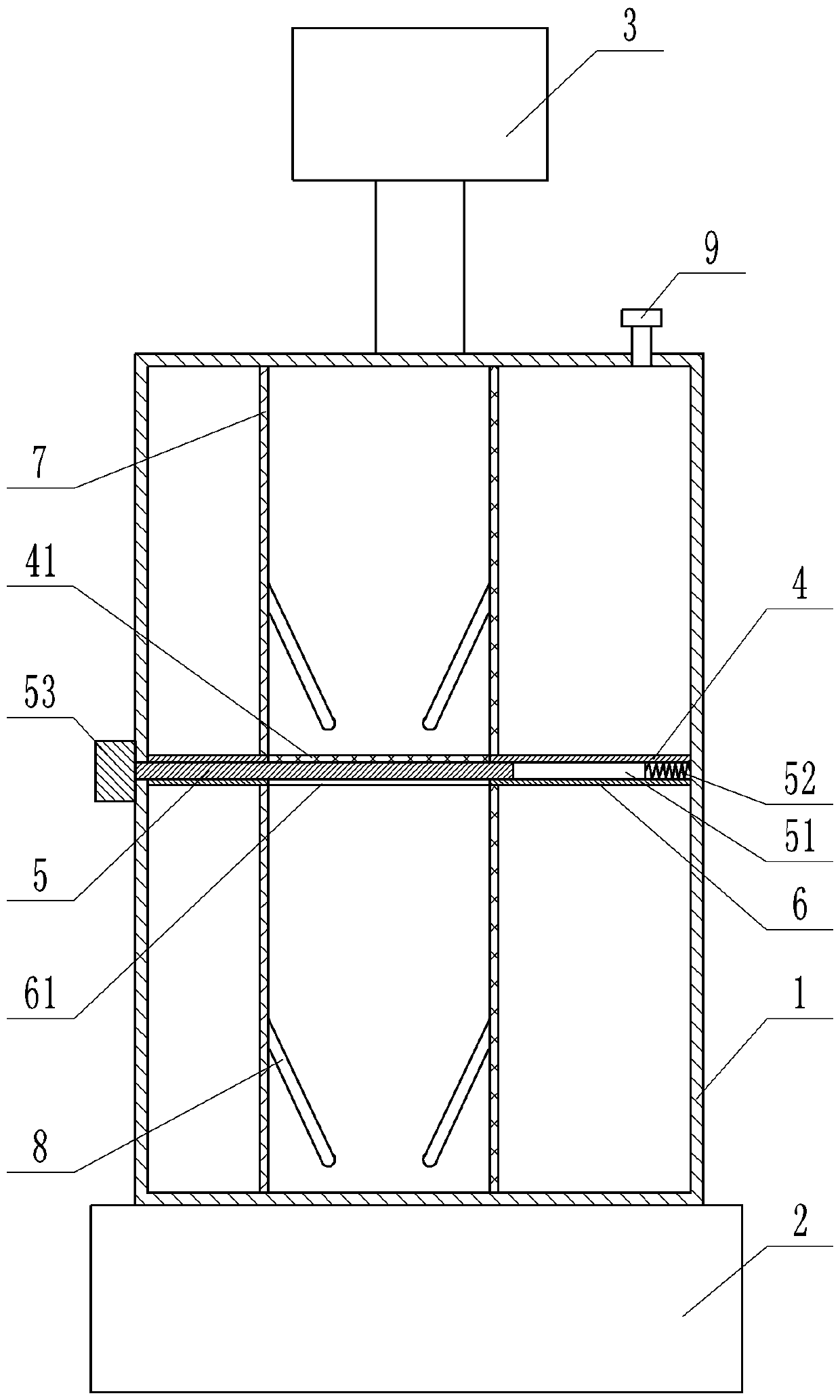 A pickling device for stone