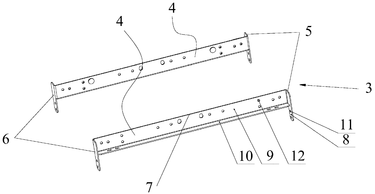 Supporting structure of conveying module and conveying module