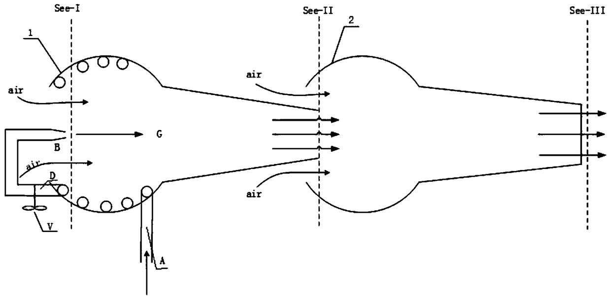 Internal combustion type self-starting ramjet engine