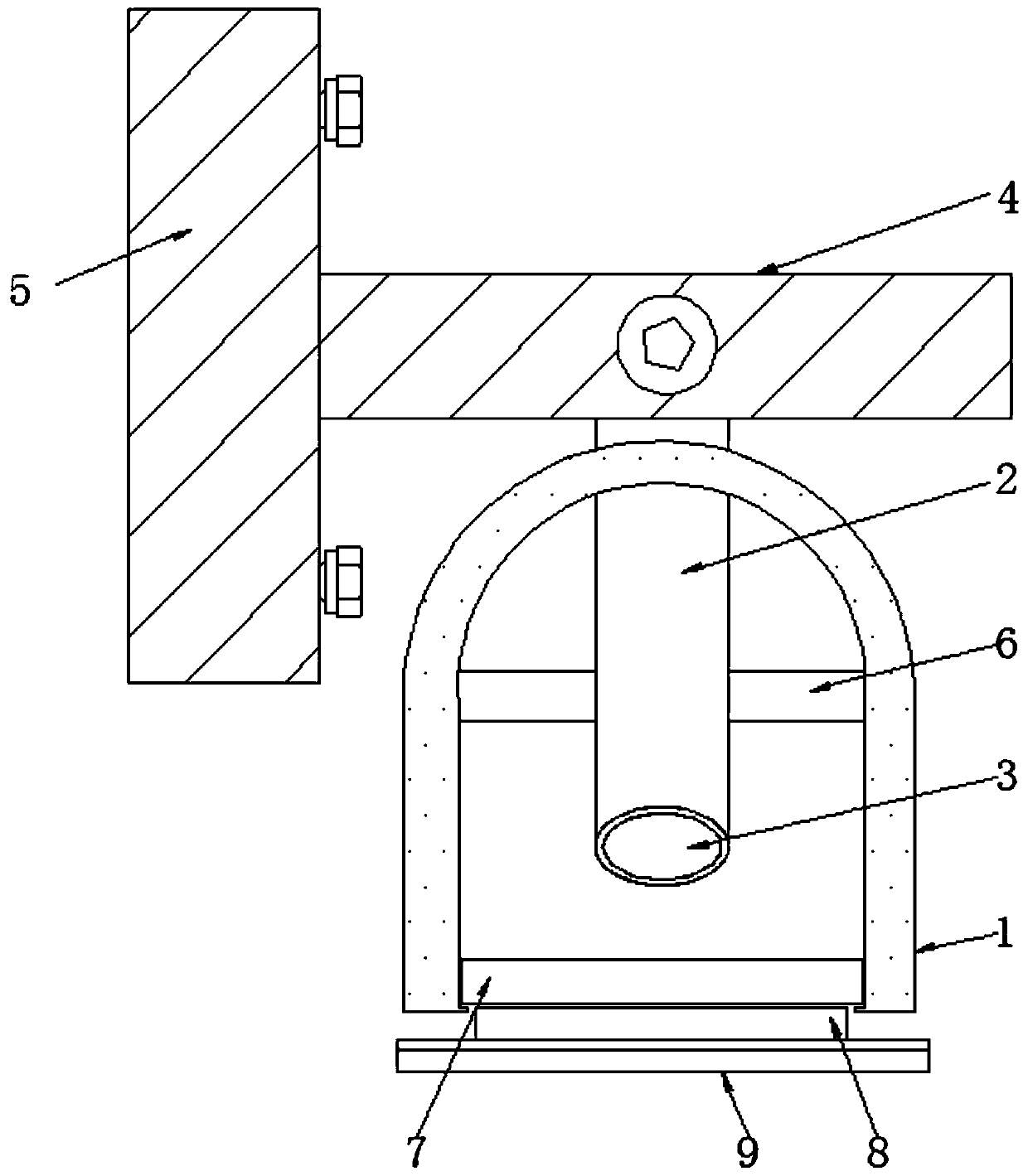 Monitoring camera dust removal device