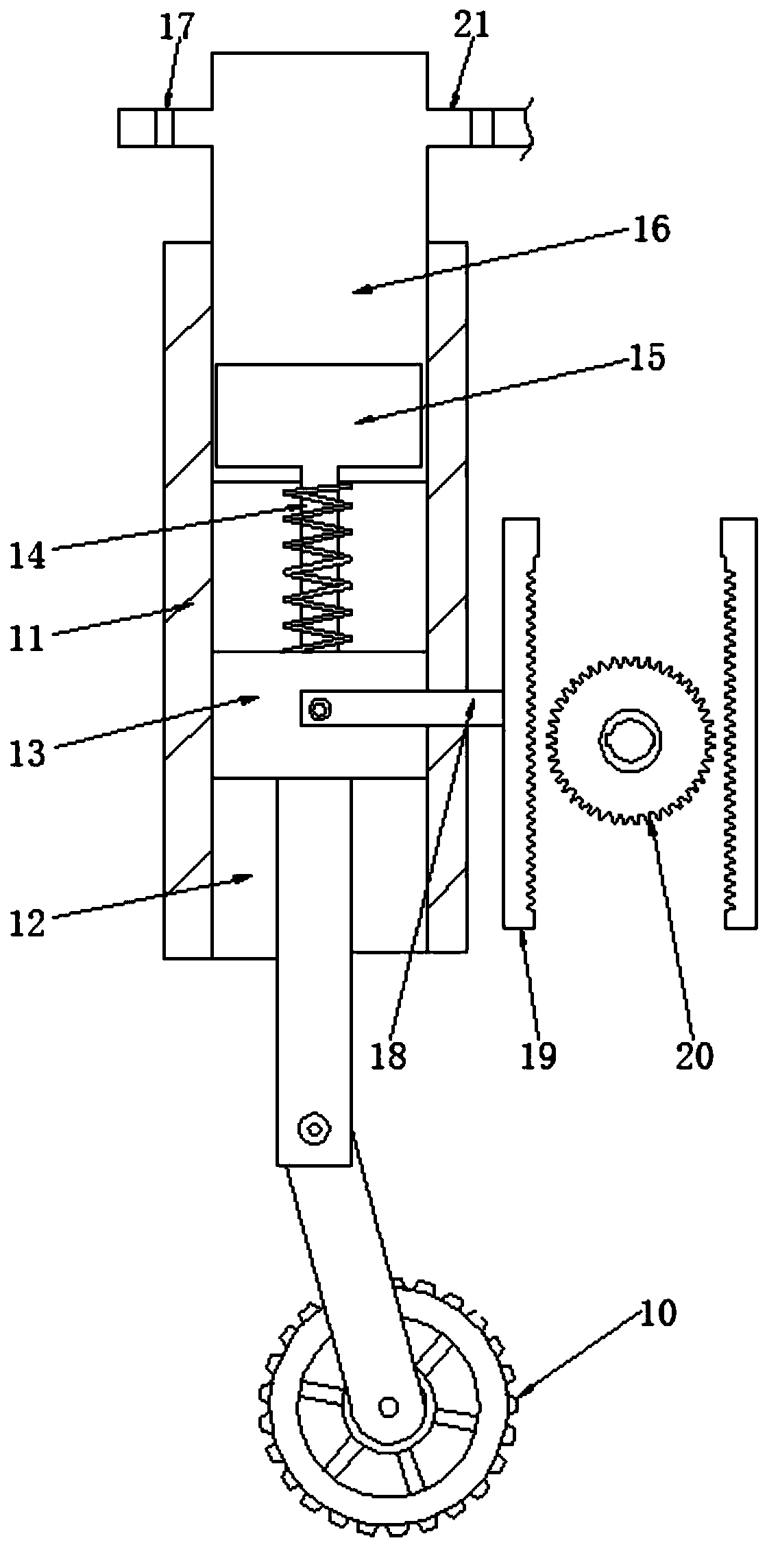 Monitoring camera dust removal device